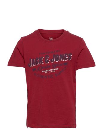 Jjelogo Tee Ss O-Neck 2Col 21/22 Jr Red Jack & J S