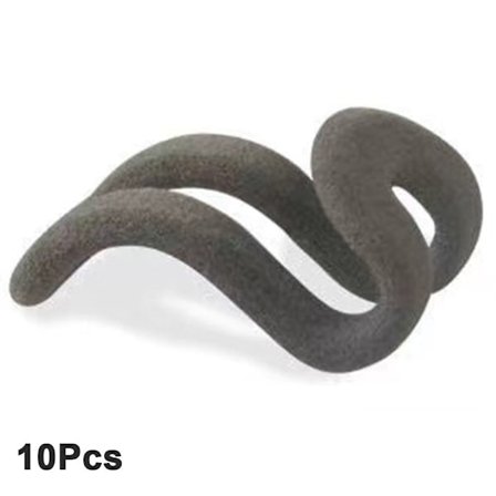 10 Stk Flocking Klesstativ Kleshenger GRÅ