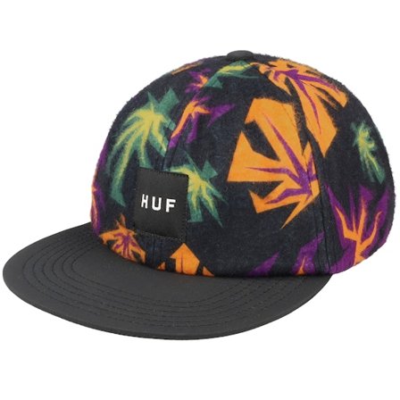 HUF - Funny Feeling 6 Panel Hat Multi Strapback Snapback Black Cap - @ Hatstore