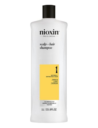 Nioxin Nioxin System 1 Shampoo For Thinning Hair 1000 Ml - Nude - 1000 ml
