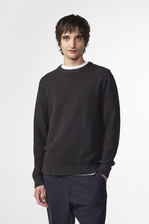 NN.07 Pete Sweater Male Brown Organic Cotton
