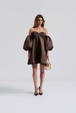 Malina - Val mini dress - XL - Chocolate