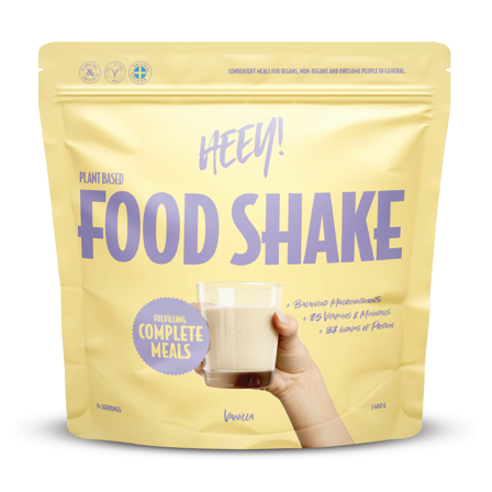 Heey! Vegansk Food Shake, Vanilla, 1,4 kg