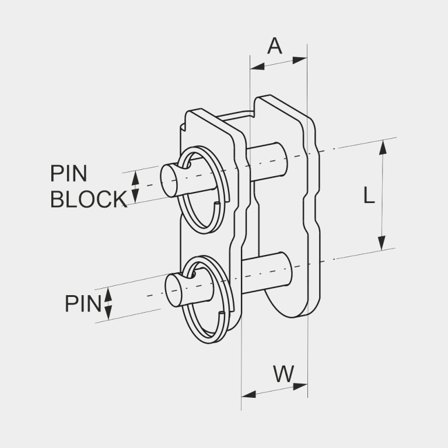 Seldén Block Adaptor for French Deck Rings - PBB80 (408-060-01)
