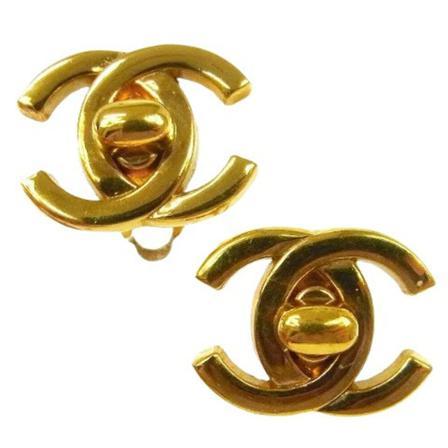 Chanel Vintage, Pre-owned Metal chanel-jewelry Geel, Dames, Maat:ONE Size