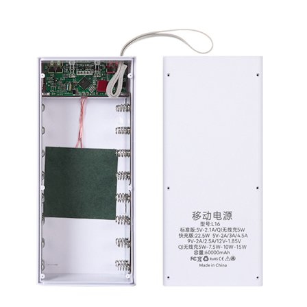 18650 Power Bank för Case Dual USB Mobiltelefon Laddning Trådlös Laddare Batterilåda Mobiltelefon Ersättningsdelar