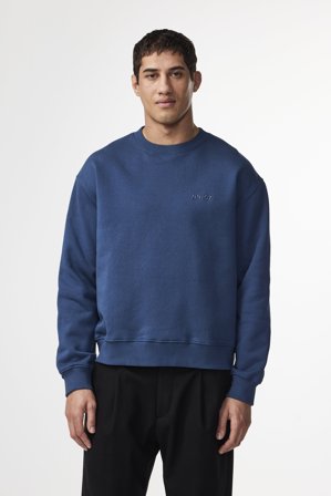 NN07 David 3014 Sweatshirt male Blue Organic Cotton