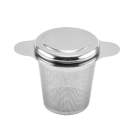 1 kpl teesiivilä ruostumaton teräs koti ulkona teesiivilä kannella, 1