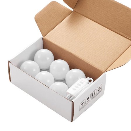 Hollywood-stil LED-pærer Vanity Makeup Dressing Bord USB Mirr