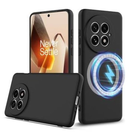 OnePlus 13 Liquid Silikonskal - MagSafe-kompatibelt - Svart