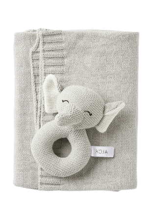 Koja Presentkit skallra + filt MAJA Bädda Grå ONESIZE