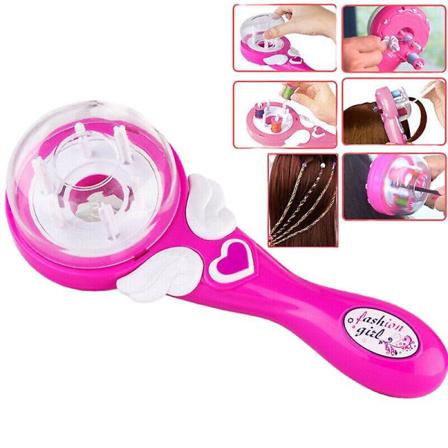 Automatisk Hårfletter Stylingverktøy Smart Rask DIY Elektrisk Fletteapparat Rosa S