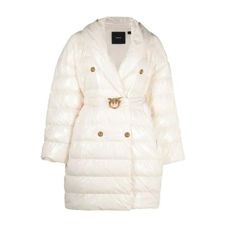 Pinko, `Izar` Padded Coat Beżowy, Kobieta, Rozmiar: S