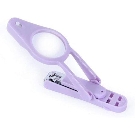 LED-lys forstørrelsesglass neglesaks Bærbar sammenleggbar Sprutsikker Hjem Praktisk Multifunksjonell negl