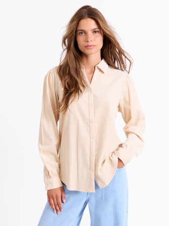 MATCH - Marion cordskjorte - Jean Paul - Str. XL - Dame - Skjorter & Bluser - Hvit - 100% bomull