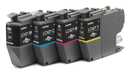 Brother LC421 Value Pack - 4-pack - svart, gul, cyan, magenta - original - blekkpatron