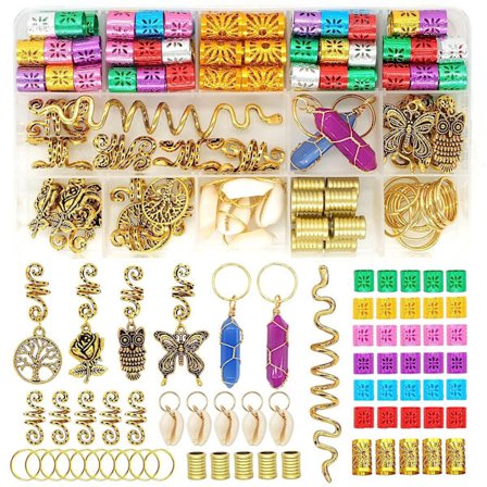 125 kpl hiuskoristeita alumiinifoliosta