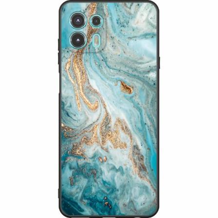 Motorola Edge 20 Lite Svart Skal Magic Marble