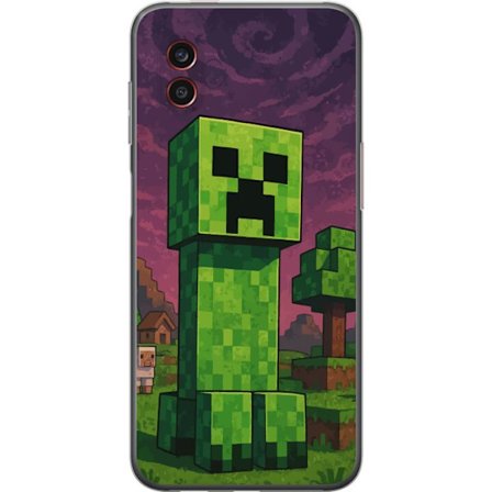 Yhteensopiva Puhelinkuori Samsung Galaxy Xcover6 Pro Romanttinen ramadan-kuvaus kukilla, lyhdyillä, tähdillä ja puolikuun muodossa pehmeissä paste