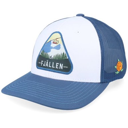 SQRTN - Blå trucker Keps - Gondolen Low White/Blue Trucker @ Hatstore