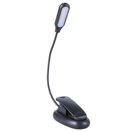 LED-pöytävalaisin USB-latauksella, 1000 mAh ladattava, 3 valon väriä, puristin