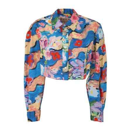 Marni Shirts blå, Dam, Dam, Storlek: 2XS