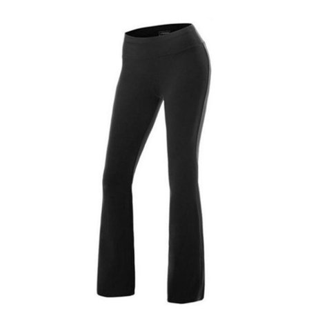 Yogabukser for kvinner, myke, pustende, høye i livet, sleng, sports- og løpetrening, svart XL