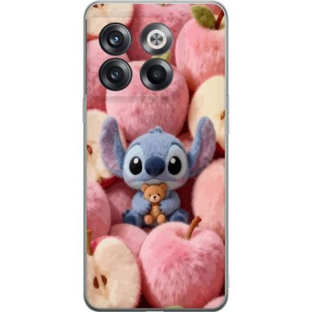Yhteensopiva Puhelinkuori OnePlus 10T Stitch vaaleanpunaisten pörröisten omenoiden joukossa, joissa on teddy ja söpö kawaii-esteettisyys