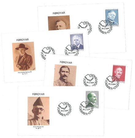 Færøerne 1984 - AFA 93-96 - 4 FDC