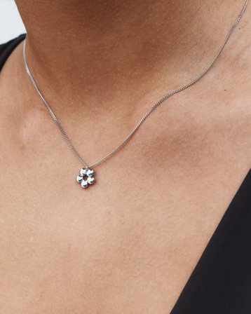 Edblad Daisy Necklace S Steel Sølvfarvet Smykker Pige - Kids Brand Store