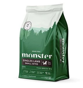Monster Dog Grain Free Singles Lamb, Small Bites