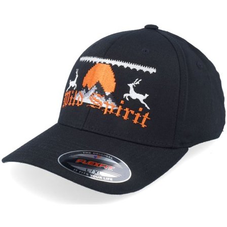Ho-Ho-Hats - Svart flexfit Keps - Ugly Christmas Logo Black Flexfit @ Hatstore