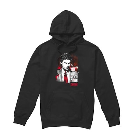 Dexter Herr Boy Next Door Hoodie S Svart
