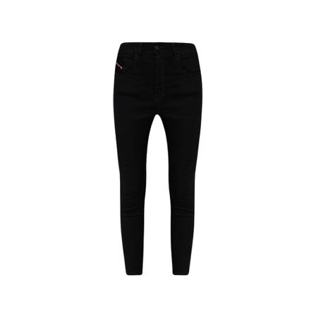 Diesel, 1984 Slandy super skinny jeans Zwart, Dames, Maat:W28 L30,Patches