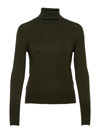 Onlvenice Lifel/S Roll Pullover Knt Green ONLY