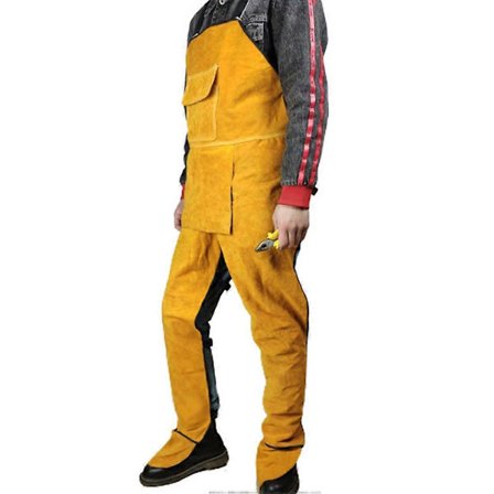 Profesjonelt sveisepforkle i lær Sveisklær Snekker Smed Hagearbeider Bukser Klær