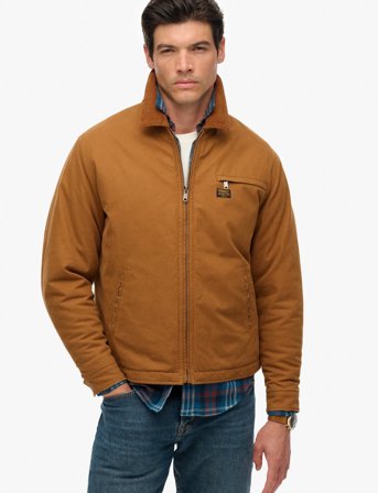 Superdry Cotton Canvas Ranch Jkt - Brown - XL