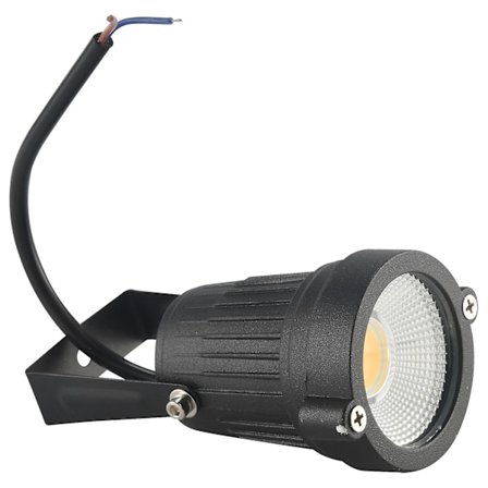 Cob 3w 12v LED Gräsmatta Ljus Vattentät LED Spotlight Trädgård Trädgård Ljus Utomhus Spotlight (ingen Pelare