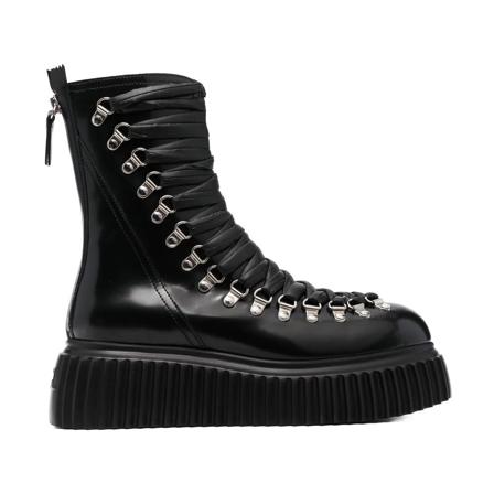 Agl, Lace-up Boots Zwart, Dames, Maat:36 1/2 EU