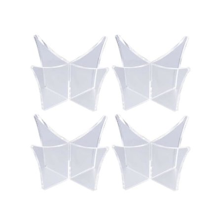 4 stk. Transparent Akryl Boldestativ Display Holder Stativ Base Support Til Fodbold Volleyball Basketball Fodbold Rugby Bold (transparent)