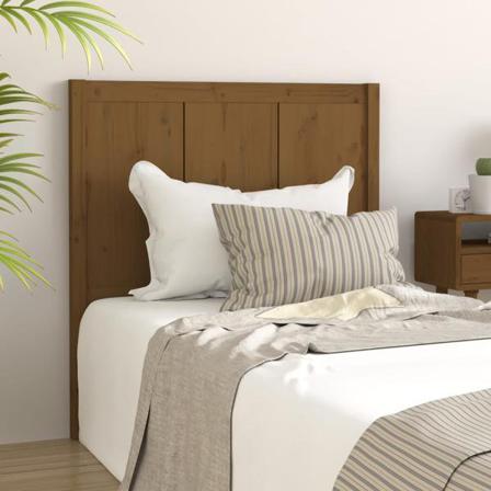 Vidaxl Sänggavel Honungsbrun 95,5x4x100 Cm Massiv Furu Brun