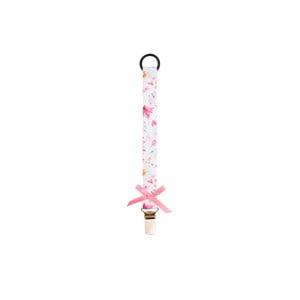 Bjällra of Sweden Secret Garden Pacifier Clip One Size - Baby feeding - One size - Pink - Junge