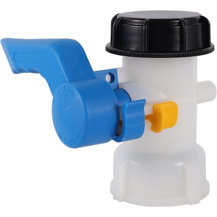 IBC-adapter 60 mm til 60 mm 1000 l plastbeholderventil, 1000 liters tanktilslutning til regnvandstank, beholder