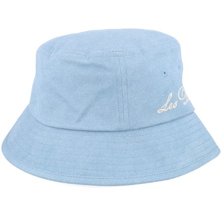 Les Deux - Modrá bucket Klobouk - Washed Hat Washed Denim Blue Bucket @ Hatstore