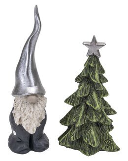 Nissen Fritte med træ 2-pak Sort/grå