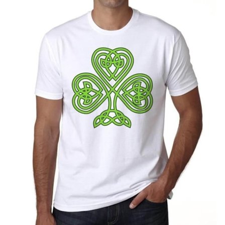 Grön Celtic Shamrock Knot T-shirt för män – Celtic Shamrock Knot Green – Vintage T-shirt