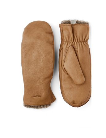 Hestra Tiril Mitt Chocolate - Beige - 7