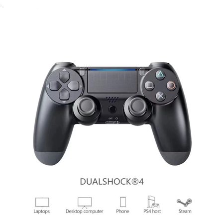 2 stk. PS4-spilcontroller med trådløs Bluetooth-vibration og seksakset bevægelsessensor; PS4 PC/Steam tablet-spilcontroller.