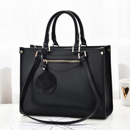 Kvinder Dame Håndtaske Retro One-Soulder Crossbody Stor Kapacitet Personlighed Enkel Dametaske Black
