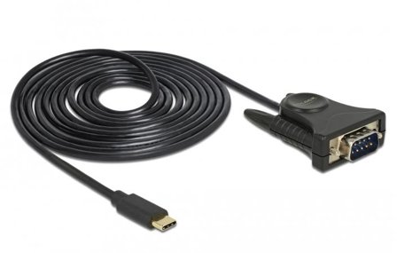 Delock seriell adapter - 24 pin USB-C til DB-9 - 1.8 m